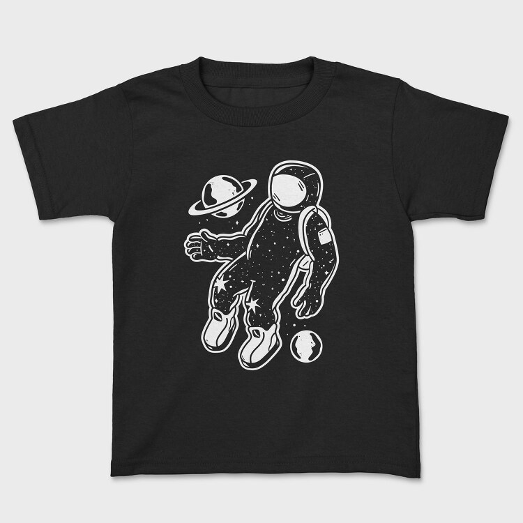 Astronaut Floating Space Galaxy, Tricou Copii