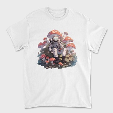 Astronaut On Mushroom Planet, Tricou Barbati (Unisex)