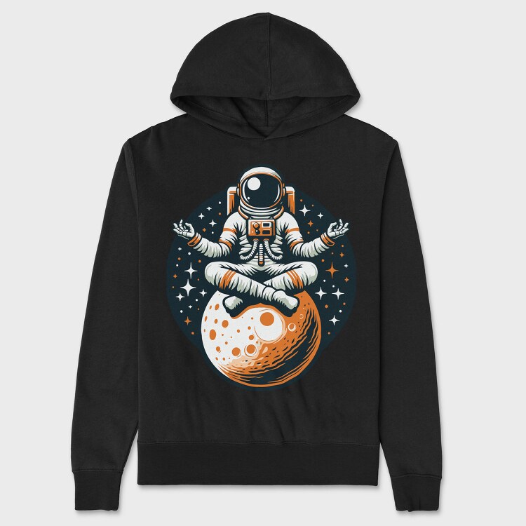 Astronaut Yoga, Hanorac Oversize Barbati (Unisex)