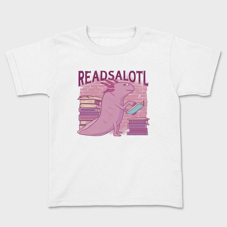 Axolotl Reading Books Readsalotl, Tricou Copii