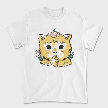 Cottagecore Cat, Tricou Barbati (Unisex)