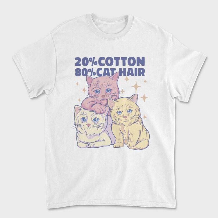Cotton Cats, Tricou Barbati (Unisex)