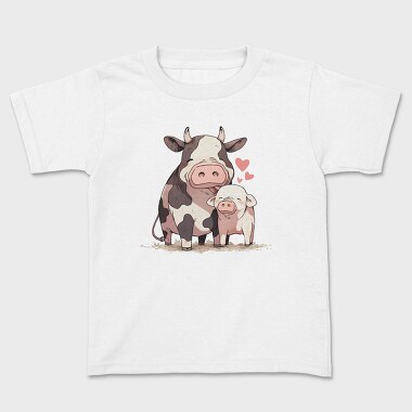 Cow And Pig Love Pig Cow, Tricou Copii