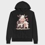 Cow And Pig Love Pig Cow, Hanorac Oversize Barbati (Unisex)
