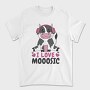 Cow With Headphones I Love Moosic, Tricou Barbati (Unisex)