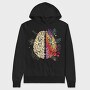 Creative And Logical Human Brain Half, Hanorac Oversize Barbati (Unisex)