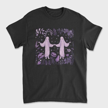Creepy Ghosts In Nature Forest, Tricou Barbati (Unisex)