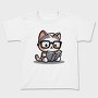Clever Cat Reading, Tricou Copii
