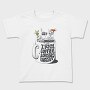 Coffee Christmas Skeleton Anti Santa Addicted, Tricou Copii