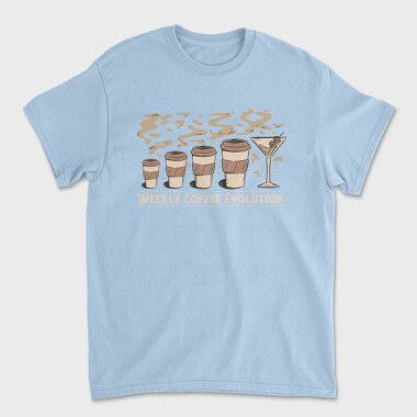 Coffee Drink Evolution Weekly, Tricou Barbati (Unisex)