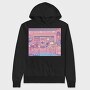 Coffee Shop Vaporwave, Hanorac Oversize Barbati (Unisex)