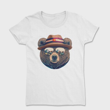 Colorado S Bear Face With Sunglasses, Tricou Femei