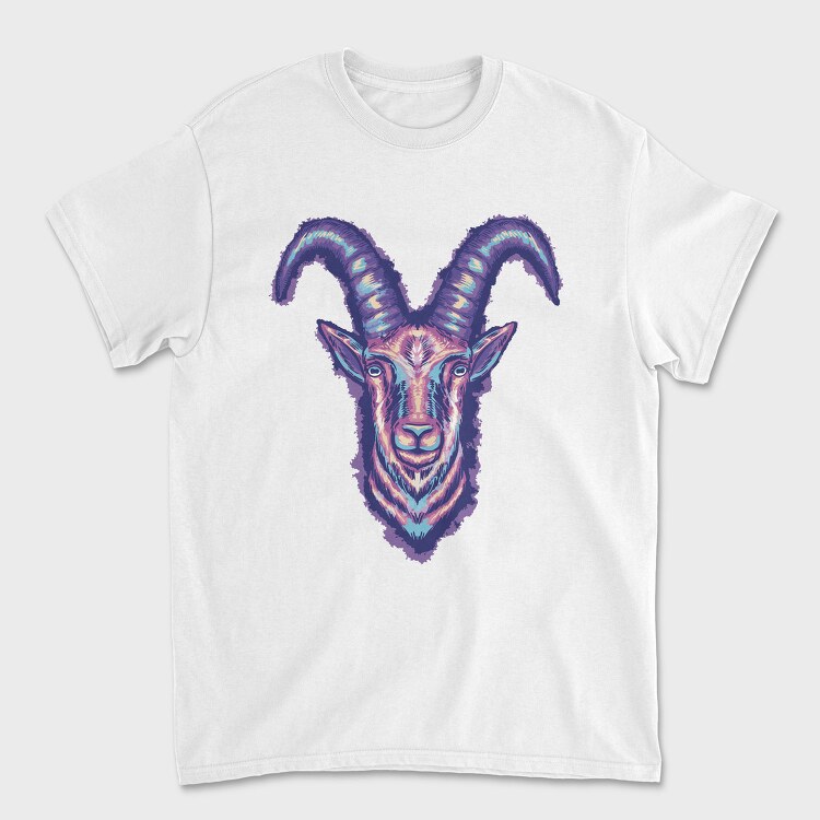 Colorful Goat Head, Tricou Barbati (Unisex)