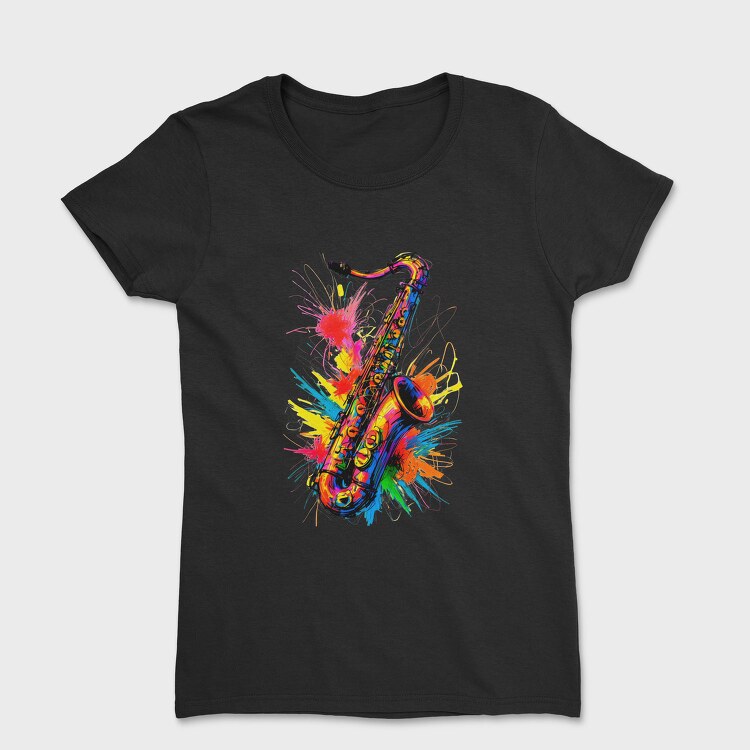 Colorful Saxophone, Tricou Femei