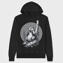 Contemplative Beaver, Hanorac Oversize Barbati (Unisex)