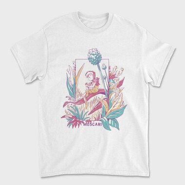 Cute Fantasy Fairy With Flowers Fairycore, Tricou Barbati (Unisex)