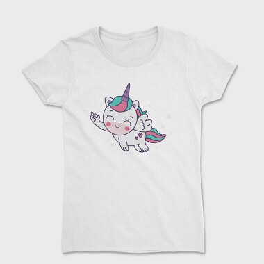 Cute Flying Unicorn, Tricou Femei