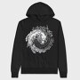 Axolotl Yin Yang Balance, Hanorac Oversize Barbati (Unisex)