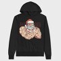 Bad Tattoo Santa, Hanorac Oversize Barbati (Unisex)