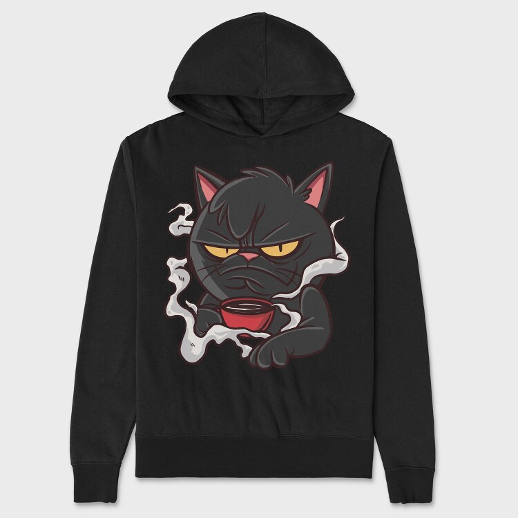 Bad Tempered Cat, Hanorac Oversize Barbati (Unisex)