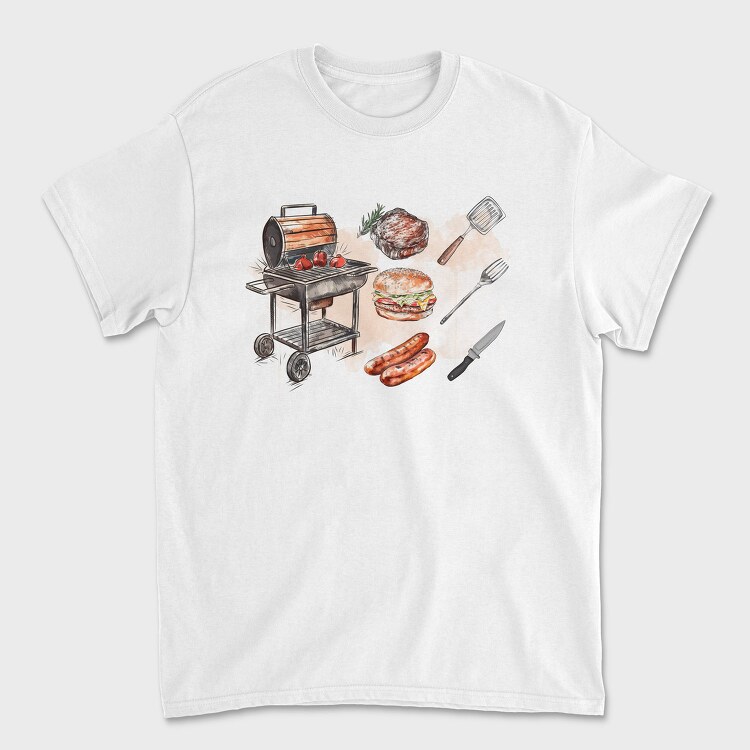 Bbq Elements, Tricou Barbati (Unisex)
