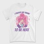 Cute Anime Girl Drink I Paused My Anime To Be Here, Tricou Barbati (Unisex)