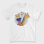Cute Bear And Giraffe, Tricou Barbati (Unisex)