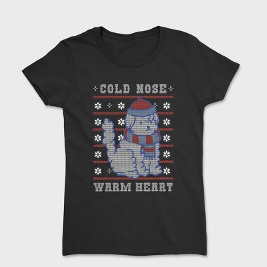 Cute Dog Christmas Ugly Sweater Winter, Tricou Femei