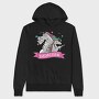 Daddy Unicorn Dad Corn, Hanorac Oversize Barbati (Unisex)