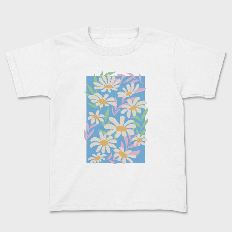 Daisy Flowers Composition Danish, Tricou Copii