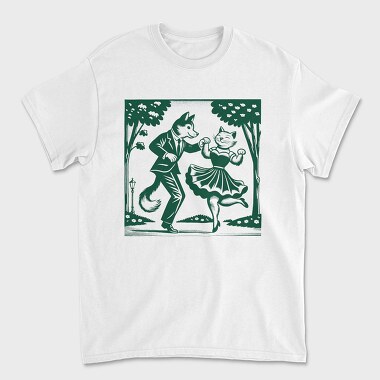 Dancing Foxes Tote, Tricou Barbati (Unisex)