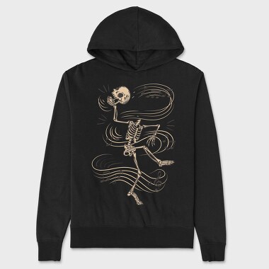 Dancing Skeleton Headless, Hanorac Oversize Barbati (Unisex)