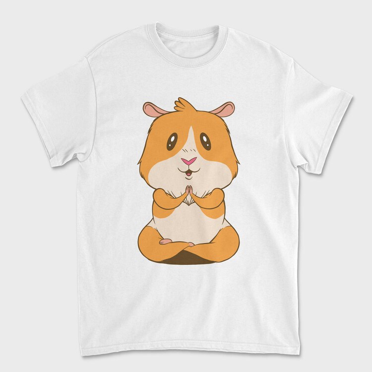 Cute Guinea Pig Yoga, Tricou Barbati (Unisex)