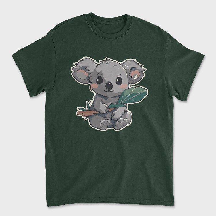 Cute Koala Australian Eucaliptus, Tricou Barbati (Unisex)