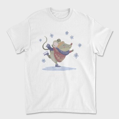Cute Mouse Skating Mug, Tricou Barbati (Unisex)