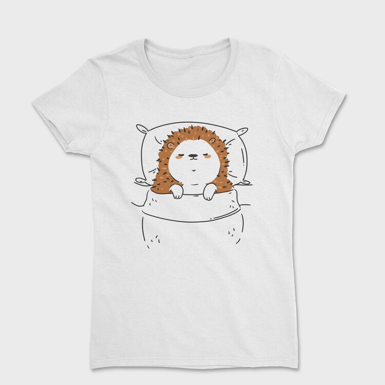 Cute Sleeping Hedgehog, Tricou Femei