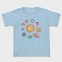 Cute Solar System With Planets Kawaii, Tricou Copii