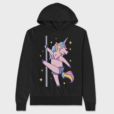Cute Unicorn Pole Dancing, Hanorac Oversize Barbati (Unisex)