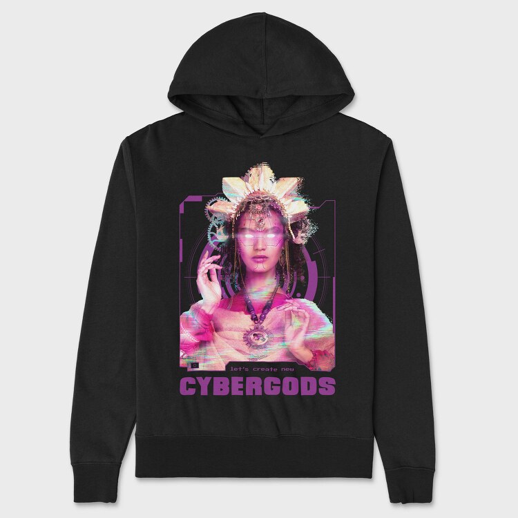 Cyborg Goddess Gods, Hanorac Oversize Barbati (Unisex)
