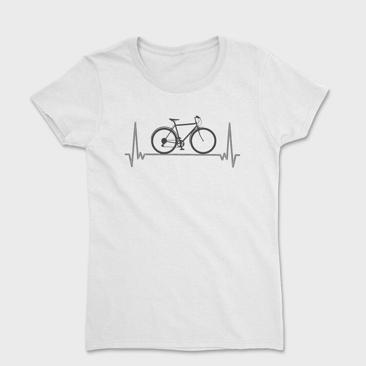 Bicycle Over Heartbeat Line, Tricou Femei