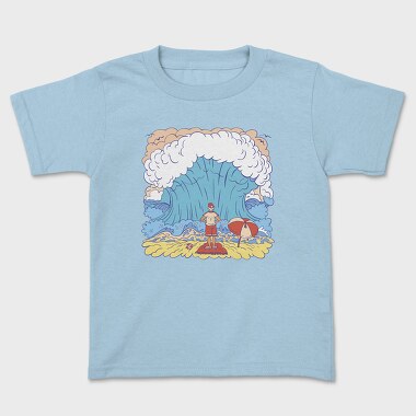 Big Wave Meme Beach Stand, Tricou Copii