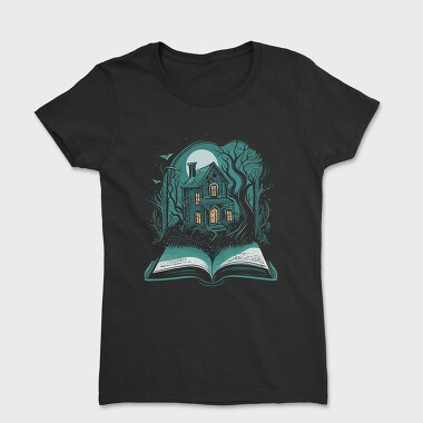 Book And Haunted House, Tricou Femei