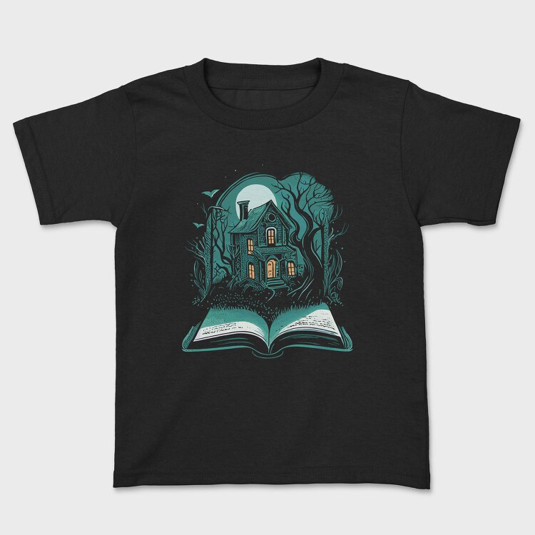 Book And Haunted House, Tricou Copii