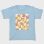 Danish Pastel Floral Checkered, Tricou Copii