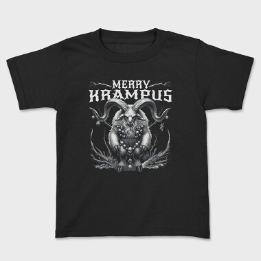 Dark Merry Krampus Portrait Trend, Tricou Copii