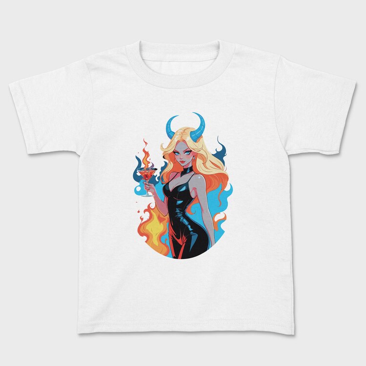 Devilish Pinup Girl, Tricou Copii