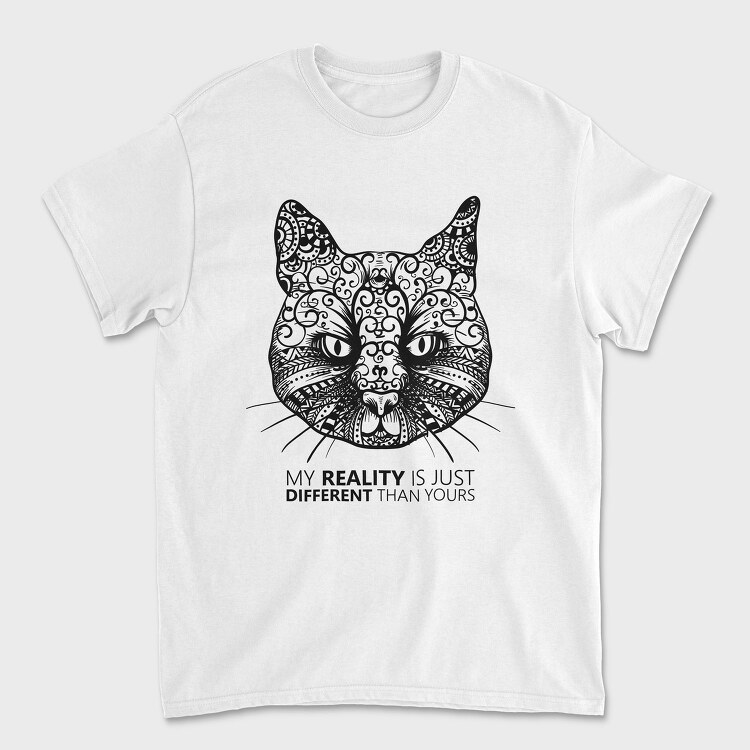 Different Reality Cat, Tricou Barbati (Unisex)