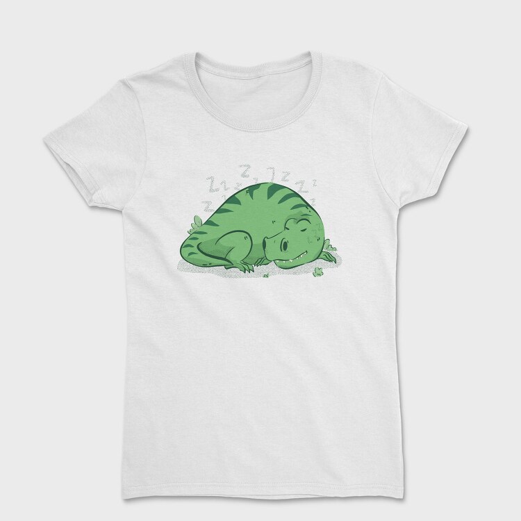 Dinosaur Sleeping T Rex, Tricou Femei
