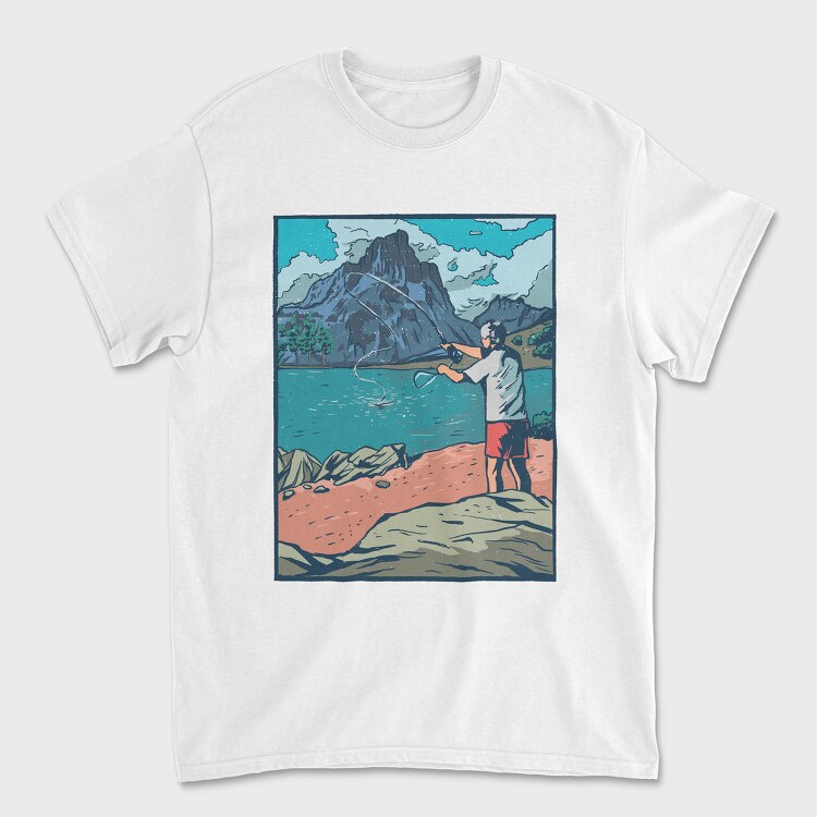 Fly Fisherman, Tricou Barbati (Unisex)