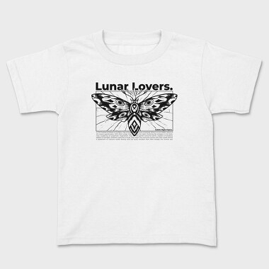 Flying Moth Lunar Lovers Tote, Tricou Copii